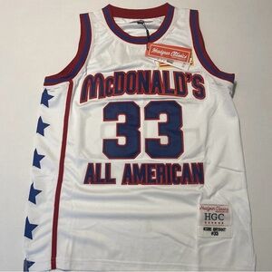 McDonald's All American #33 Basketball Jersey - White/Red/Blue